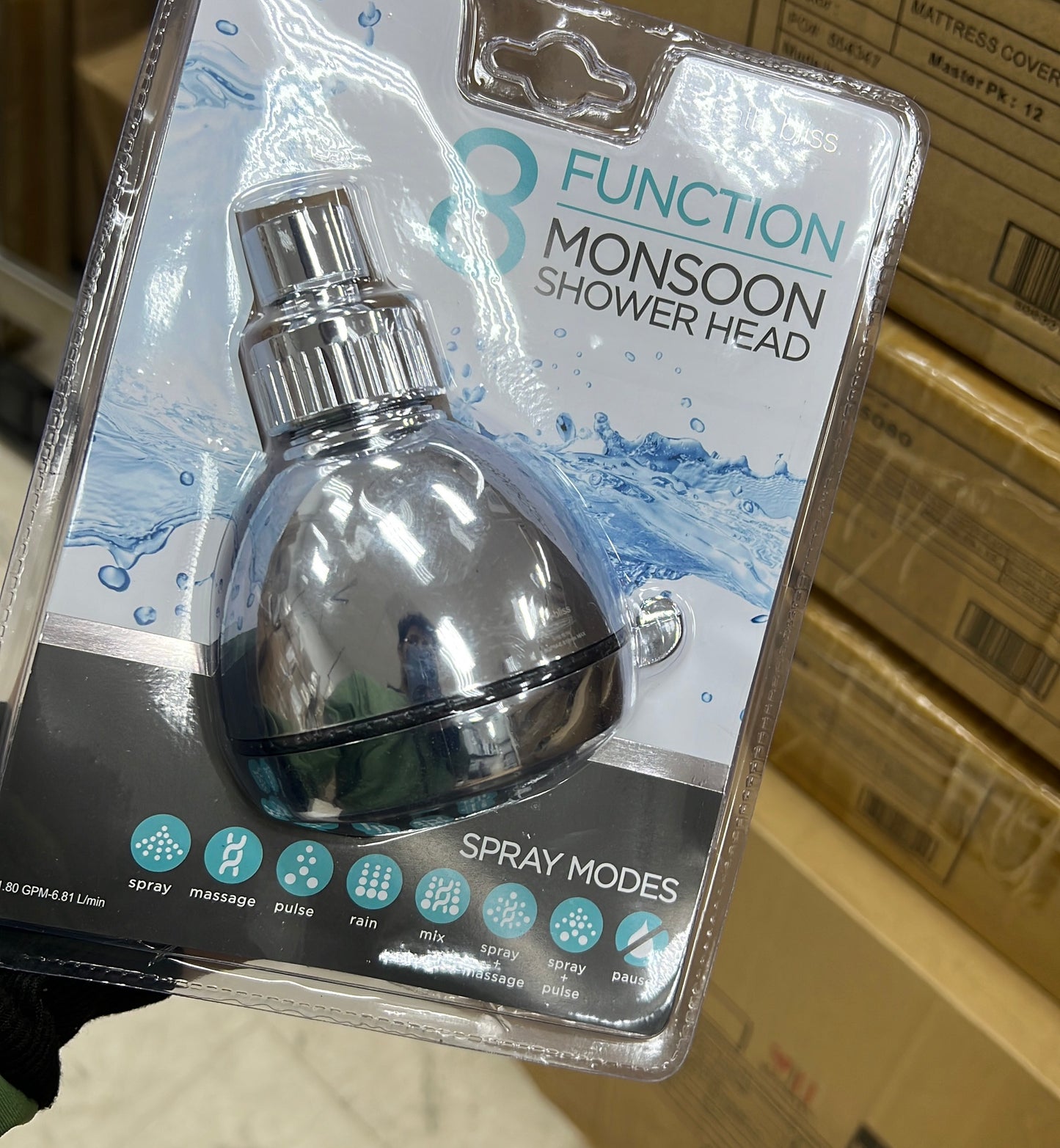 8F SHOWER HEAD DELUXE