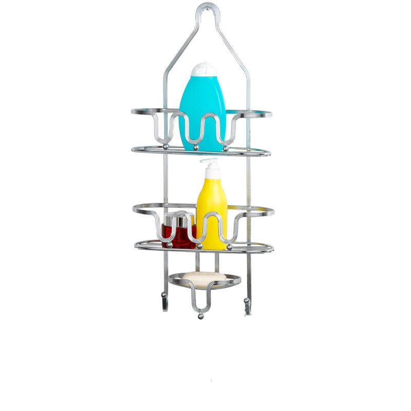 Dream Bath Extra Deep 3 Shelf Bathroom Shower Caddy Heavy Duty Chrome