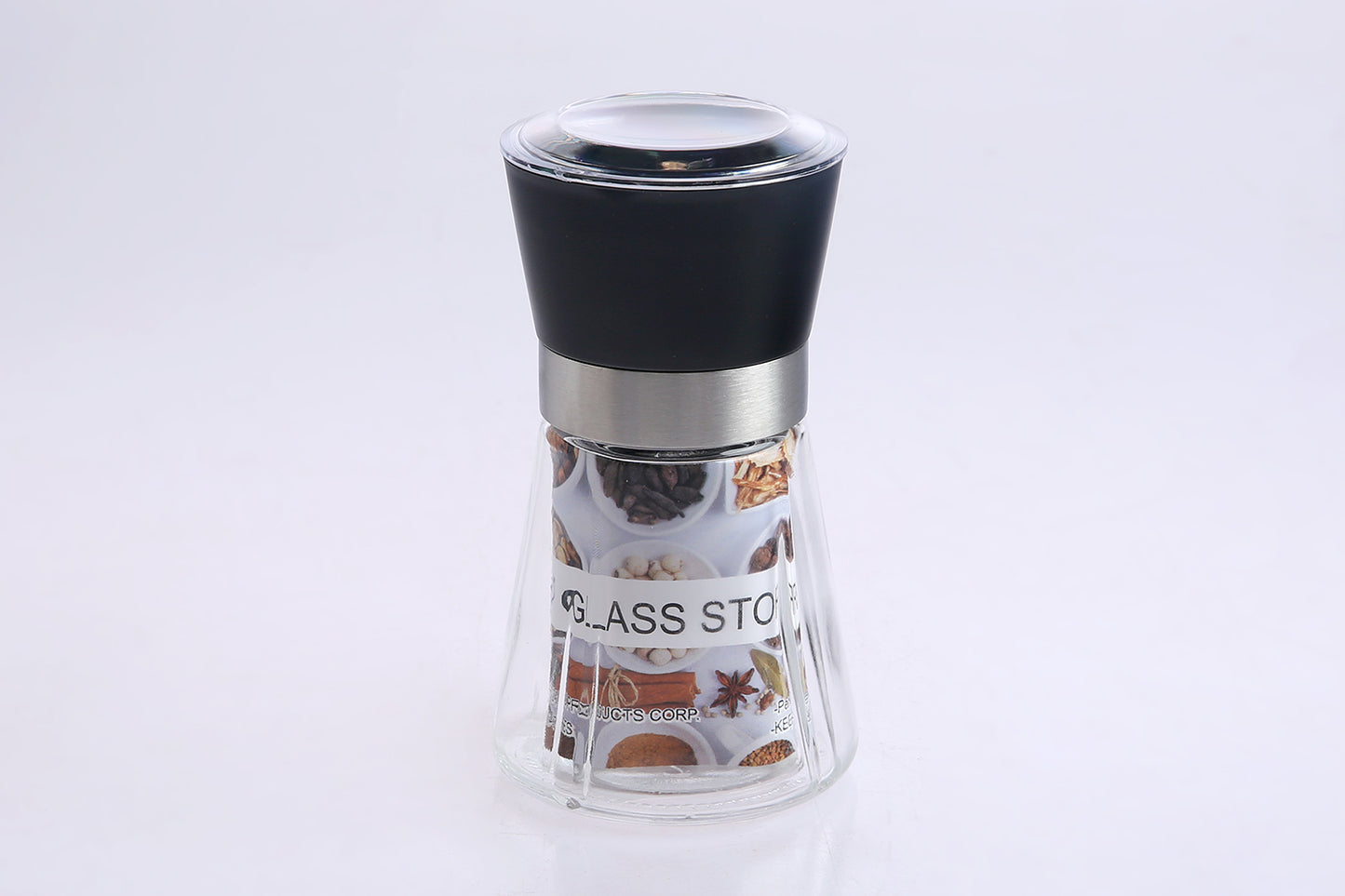 5oz/150ml Glass Spice Jar with Plastic Lid