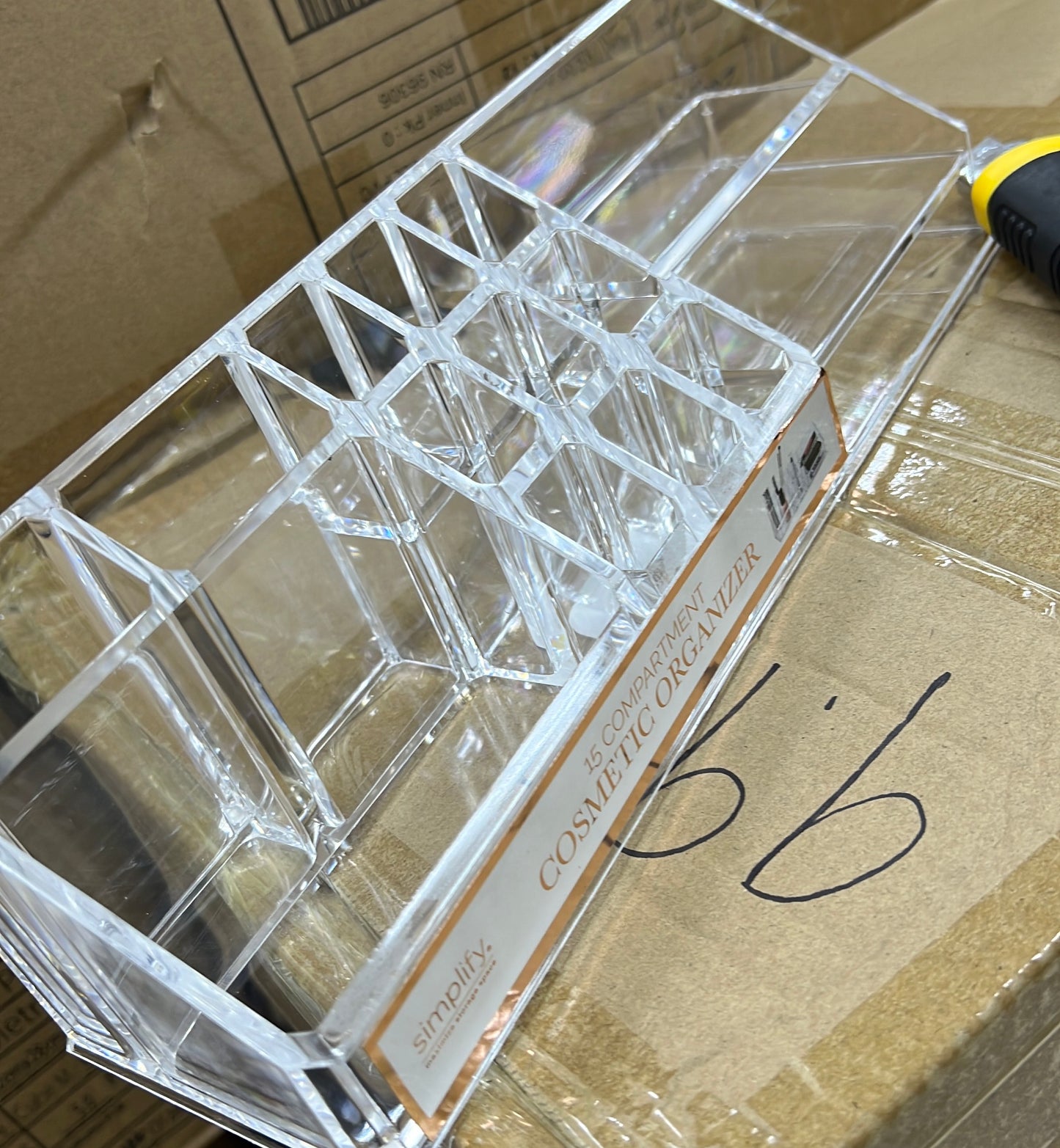 COSMETIC AND JEWELRY HOLDER 14 SECTION