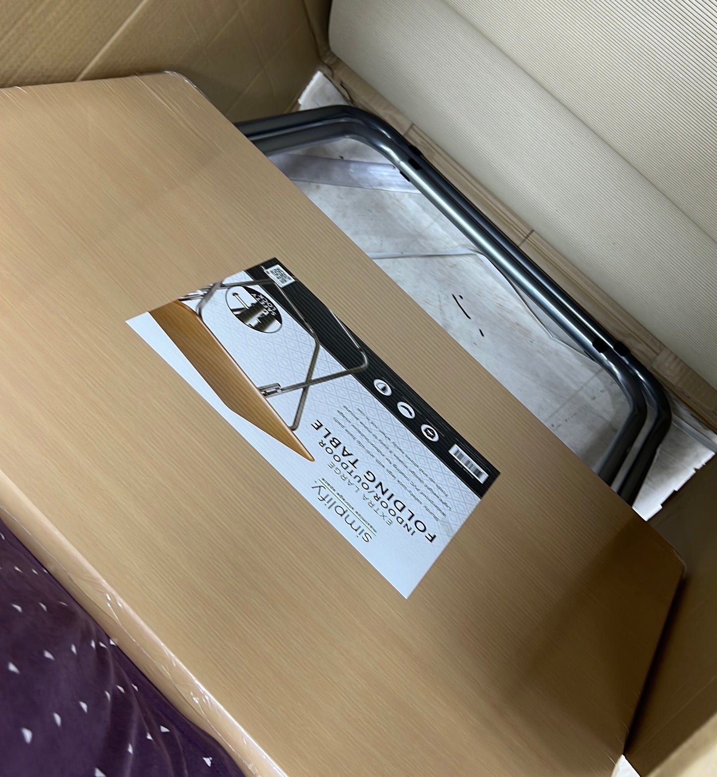 FOLDING TABLE (JUMBO)30X20X29 W. SAFETY LOCK