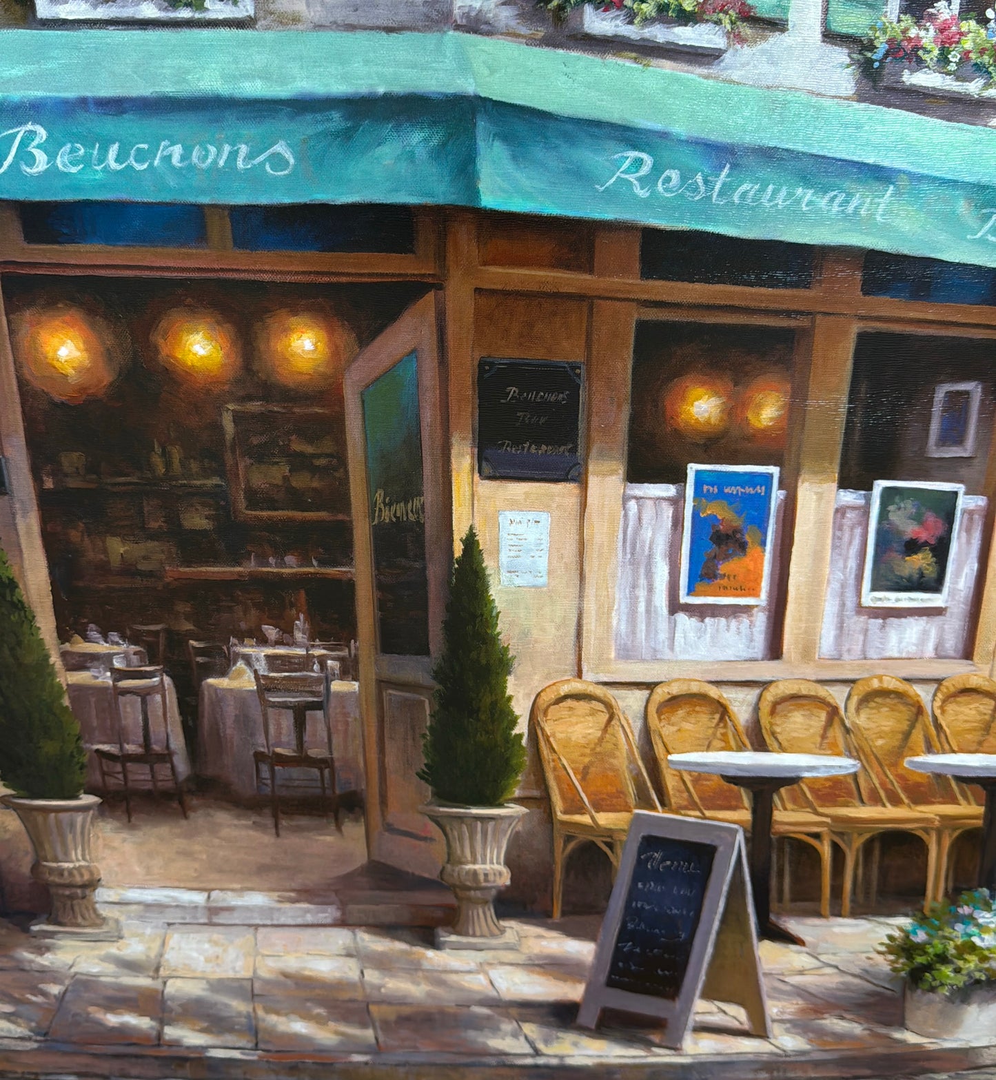 LE PETIT CHATELET CANVAS ART - SIZE: 24" x 30"