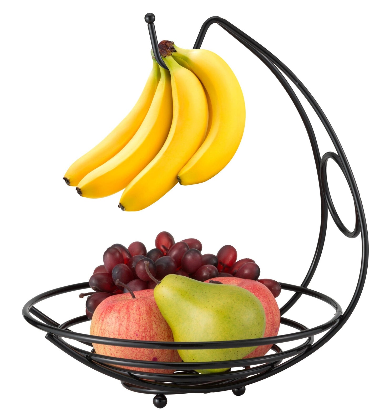 Black Fruit Bowl & Banana Holder