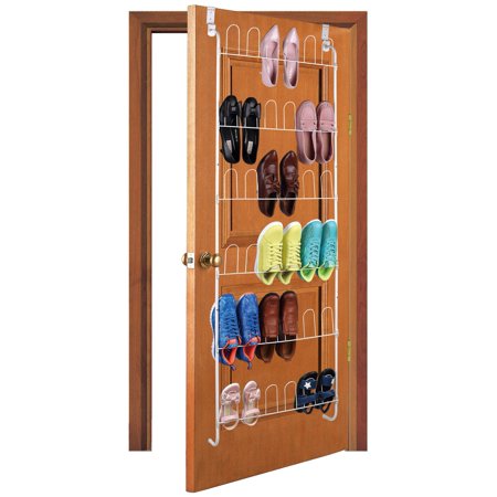 6Tier OvertheDoor Shoe Rack, Holds 36 Shoes