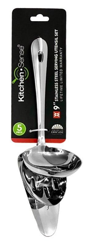 Stainless Steel 9" 5Pc Serving Utensil Set