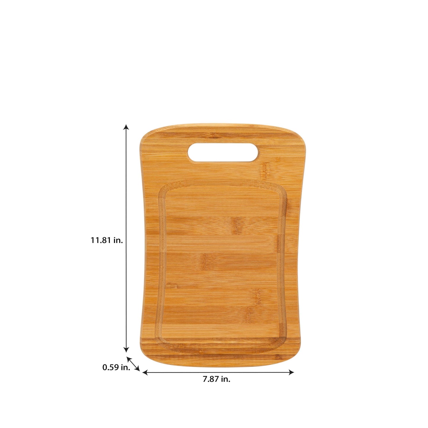 BAMBOO CUT BOARD(L)10X14 CURV