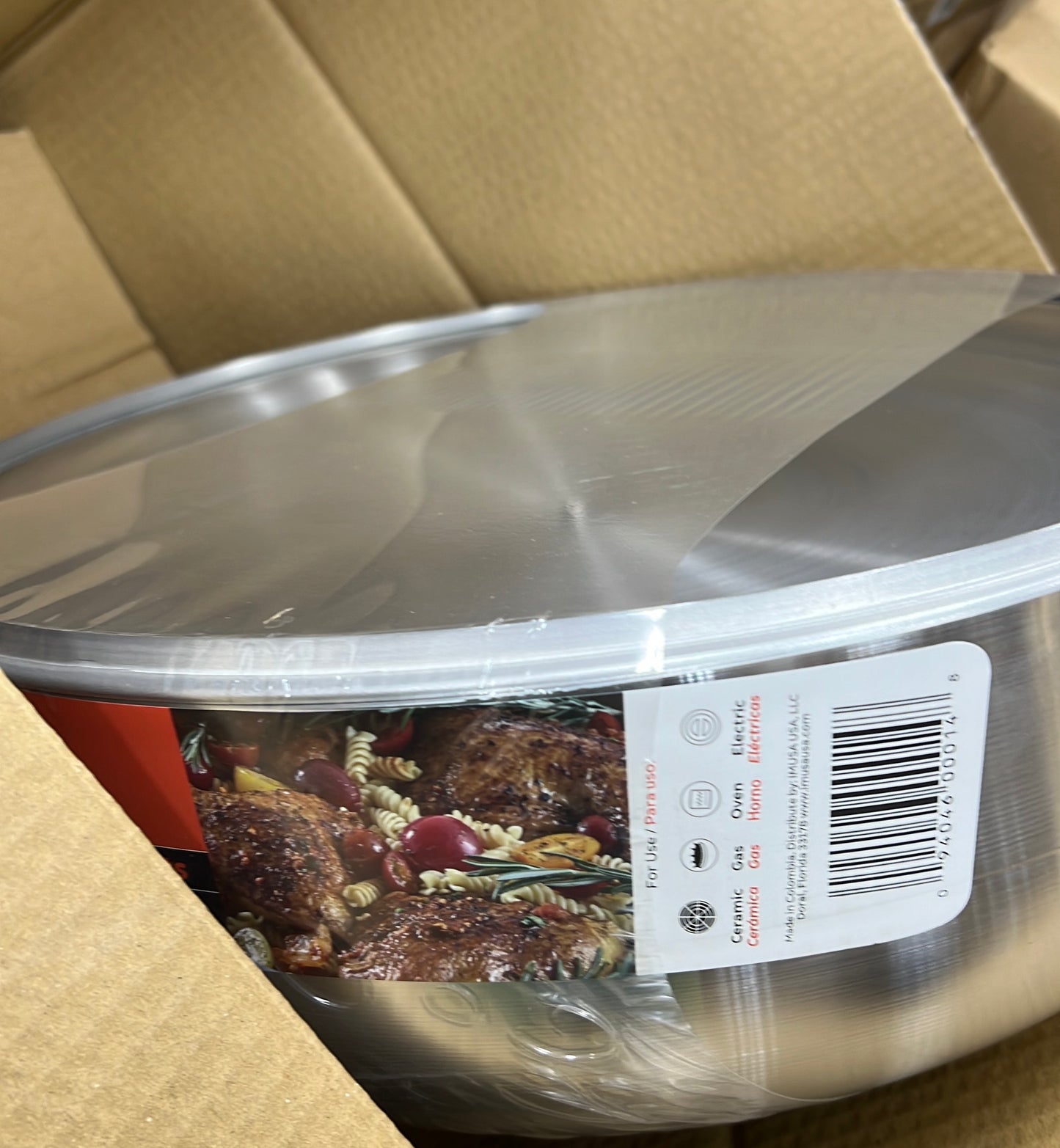 Caldero Imusa Polished Aluminum 38cm