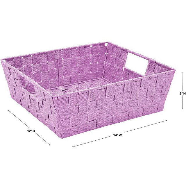 Simplify Woven Strap Tote, Shelf (13x15x5)