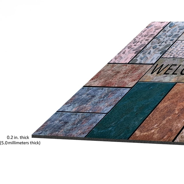 Welcome Outdoor Rubber Entrance Mat 18x30 - Welcome Home
