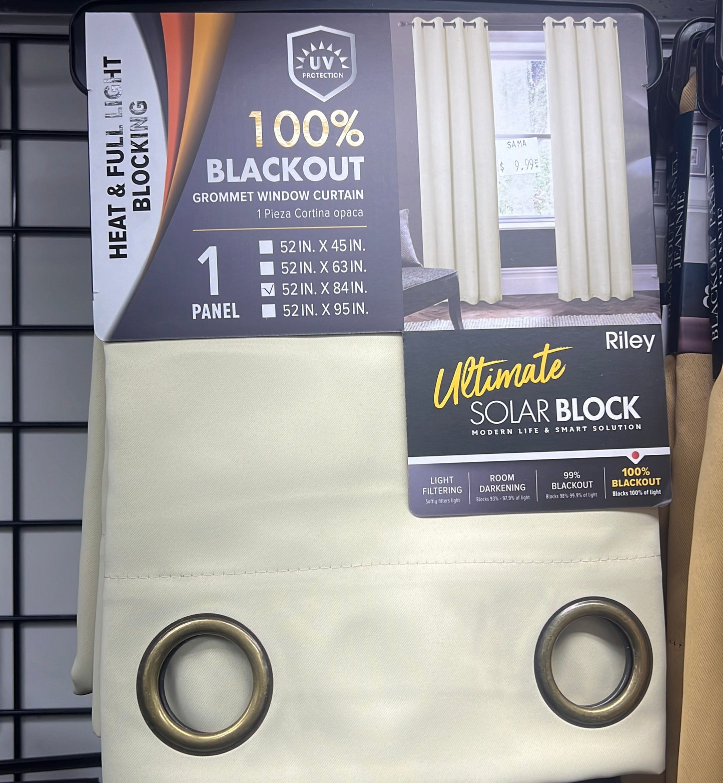 Riley 100% Blackout Grommet Panels 84" Taupe