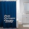 Bath Bliss Heavy Shower Curtain Liner in Navy