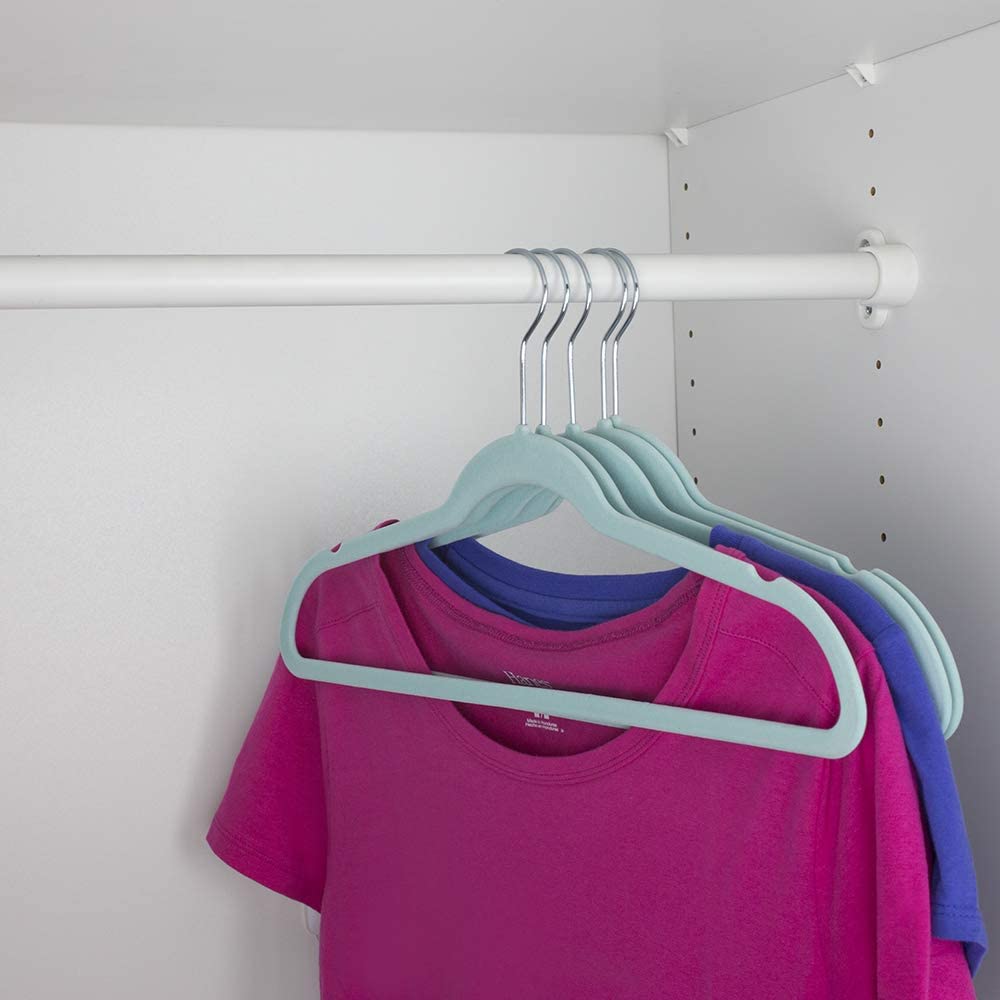 Simplify 25 Pack Slim Velvet Suit Hangers
