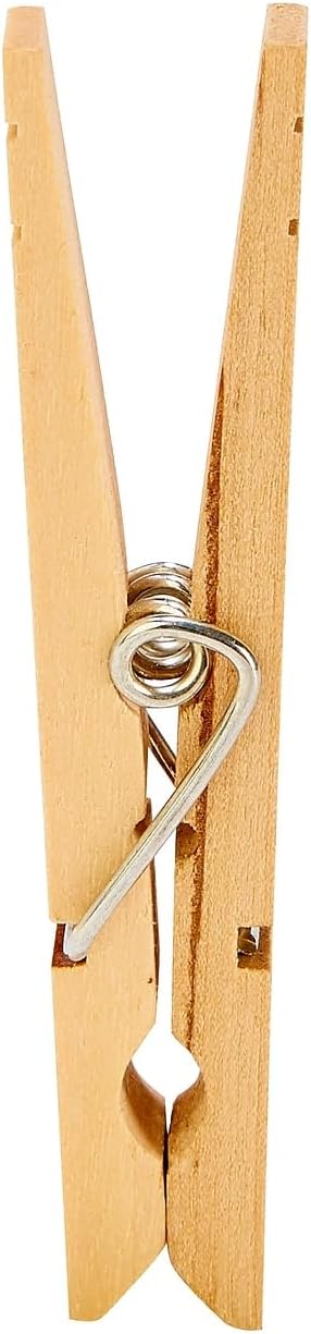 Woolite Extra Large Wooden Clothespins - Pack of 100