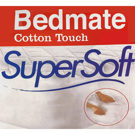 Bedmate Super Soft Cotton Touch Padded Mattress Cover Twin Fits 15 Inches Deep