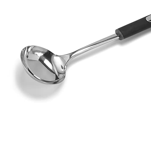 Dominion Stainless Steel Soup Ladle - Durable Rust Proof Soup Ladle with Ergonomic Handle - Soup Serving Spoon Ladles for Cooking, Gravy, Sauces, and