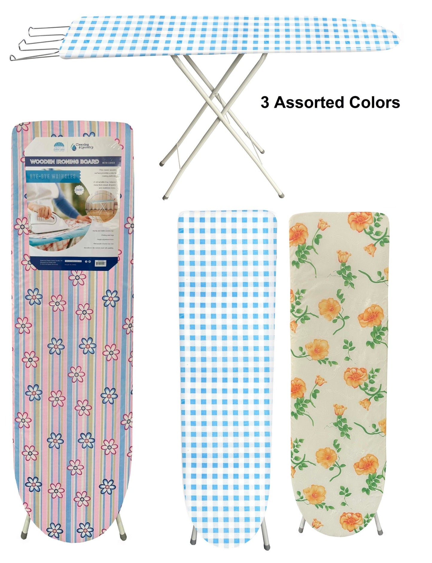 54" x 16" Wooden Ironing Board