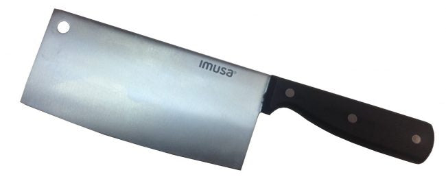 IMUSA IMU-09273 Cleaver, 7-Inch, Black