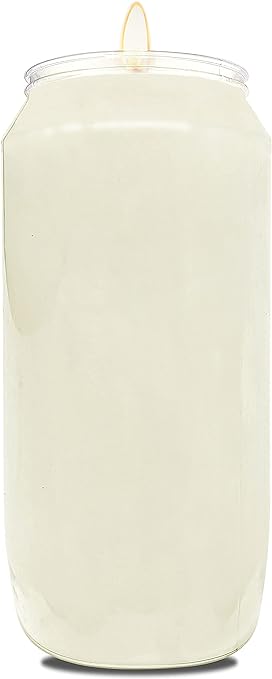 7 day All Purpose Tall Devotional Prayer Container Candle - White