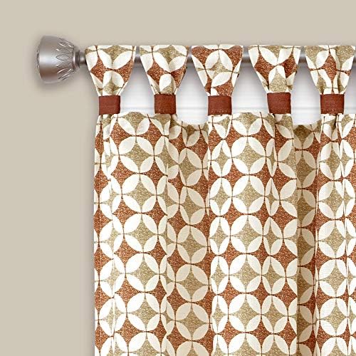 Callie Cuff Window Curtain | Tab Top Panel | 52" x 84"