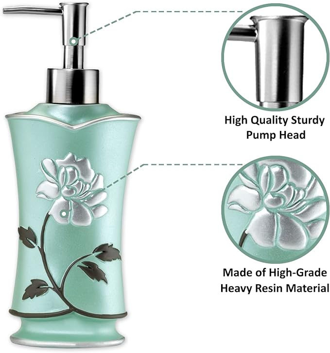 Popular Bath 706017 Soap Dispenser/Lotion Pump, Avantie Collection, Aqua