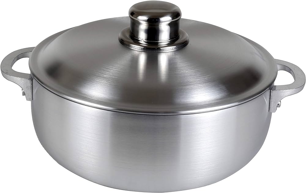 18Qt Heavy Gauge Aluminum Caldero with Aluminum Lid