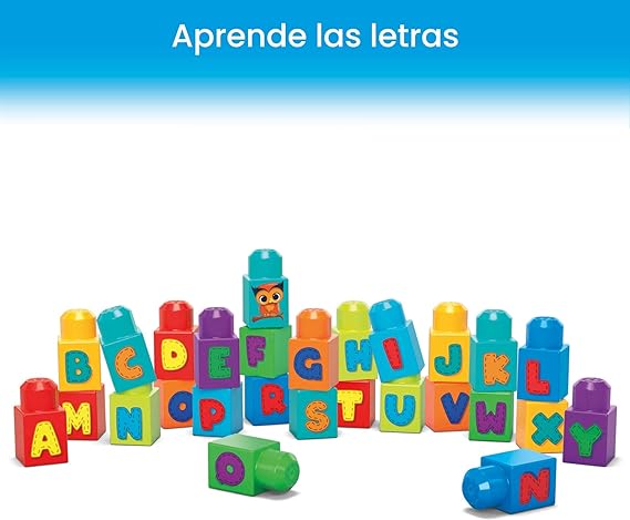 MEGA BLOCKS Fisher-Price ABC Blocks Building Toy for Toddlers