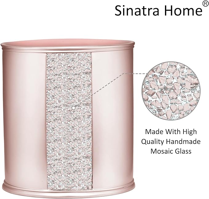 Popular Bath Blush Sinatra, Waste Basket