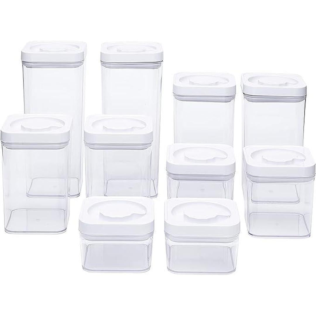 10 Pc RoundClear View Top, Durable Storage Set