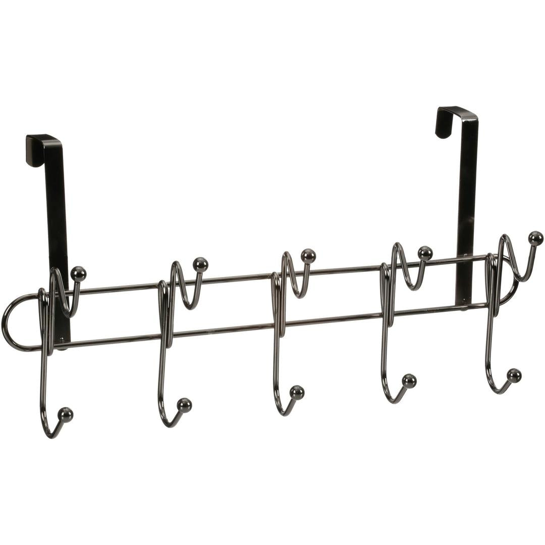 Simplify 10 Hook Over-the-Door Organizers, Black