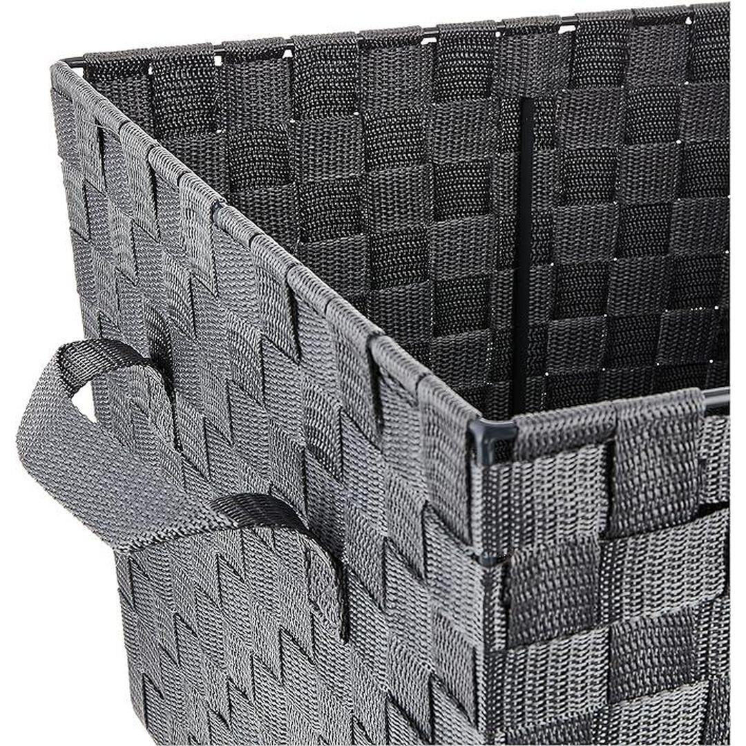 WOVEN STRAP LARGE TOTE-AST 13x15x10