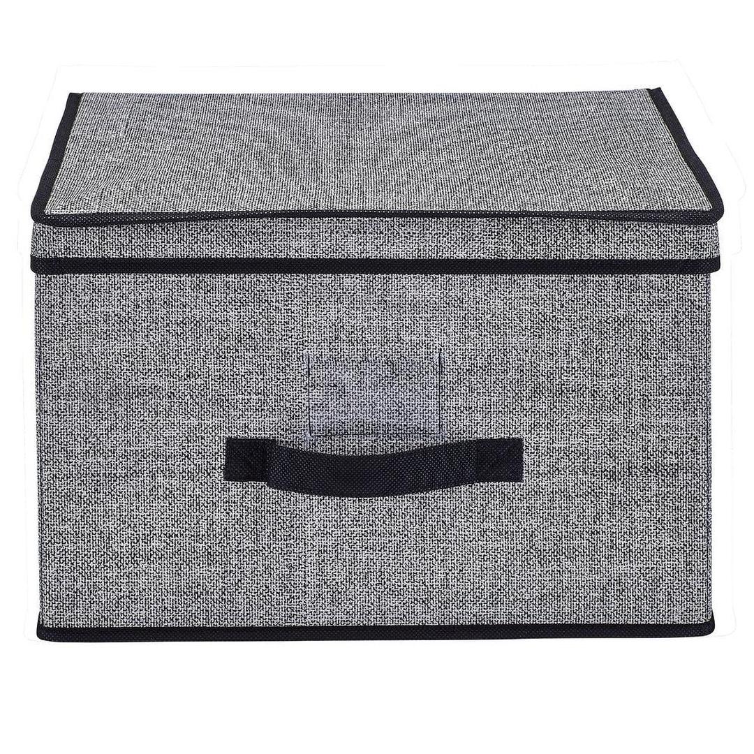 Simplify Jumbo Black Storage Box - L16"x W16"x H10"
