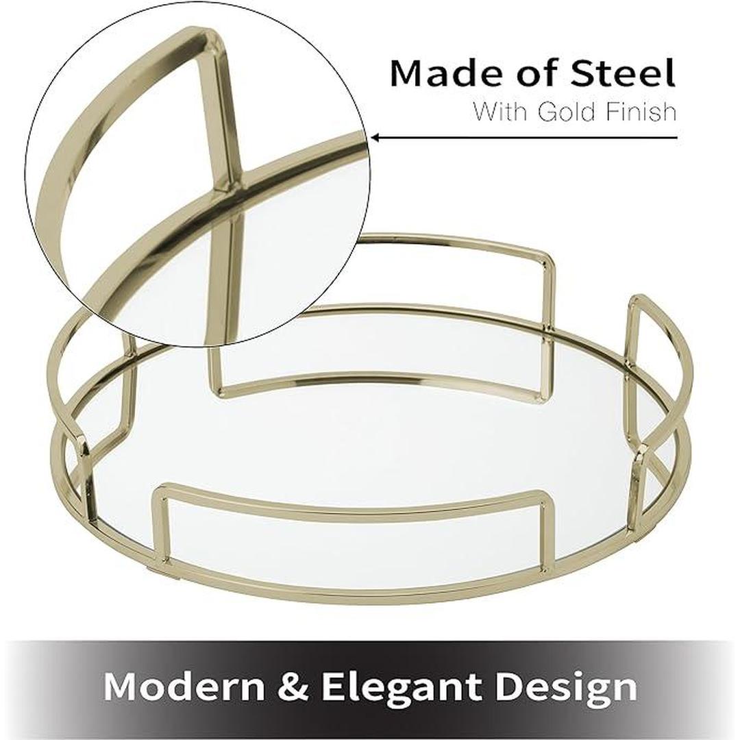 Kennedy International Vanity Tray, One Size , Gold