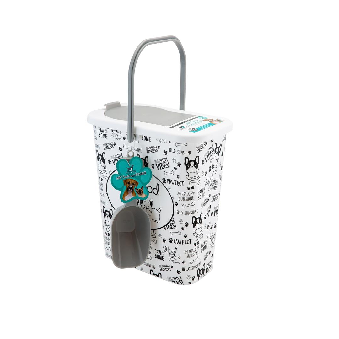 Pounce + Fetch 3 Gallon Plastic Dry Food Container with Scooper