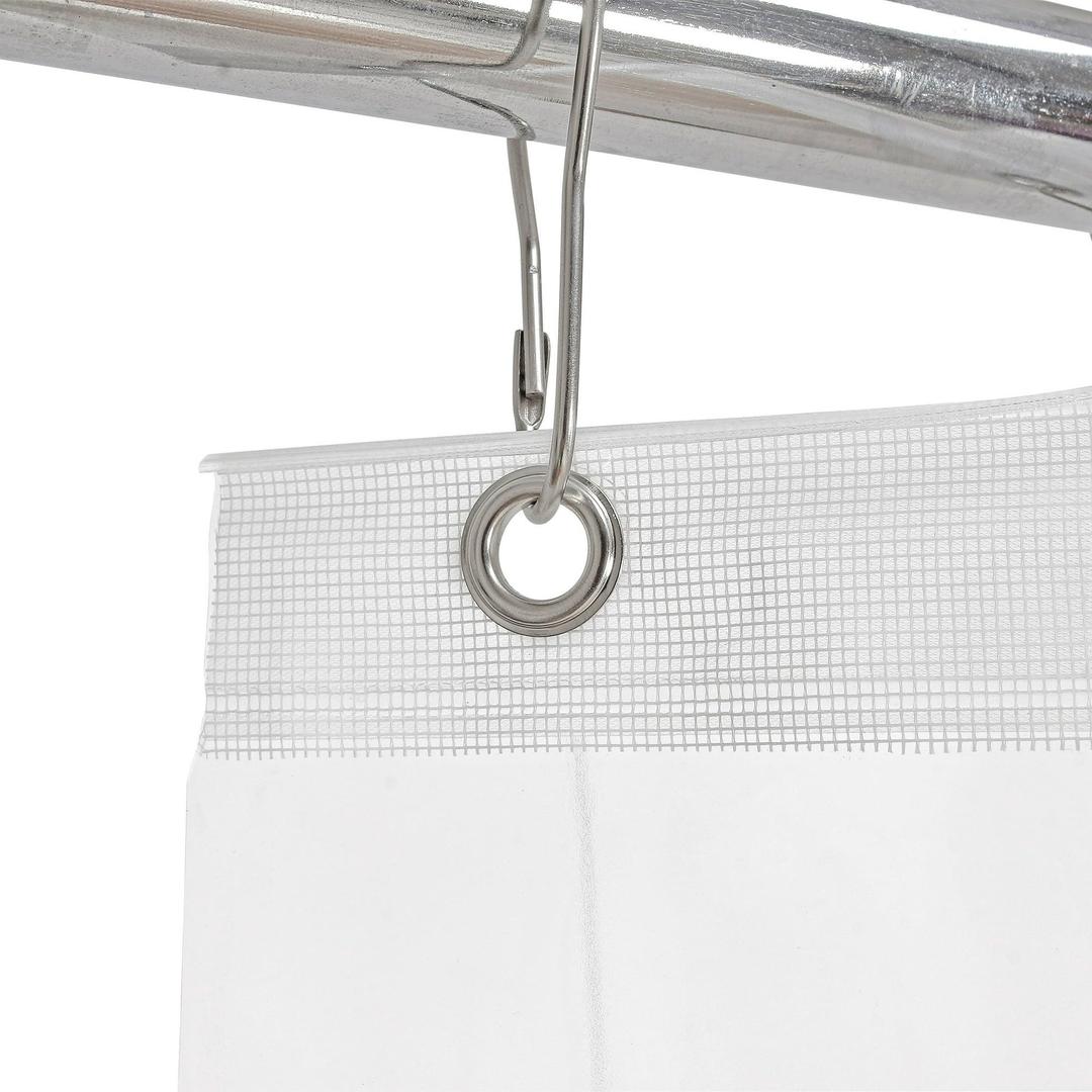 Bath Bliss 70" x 72" Mildew Resistant PVC Bathroom Shower Liner, Clear