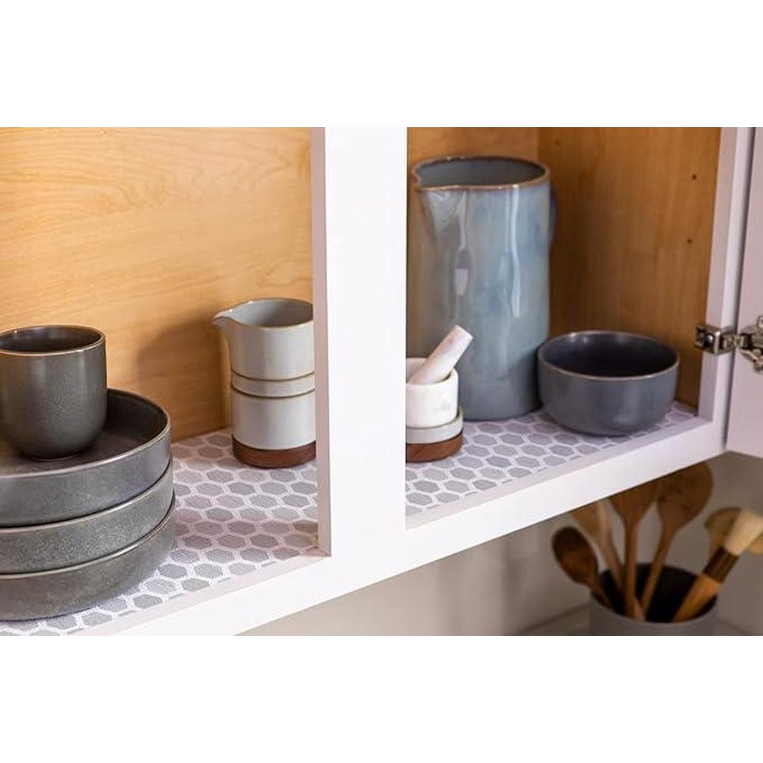 Geo Design Smooth Surface Shelf Liner - 12" x 10ft