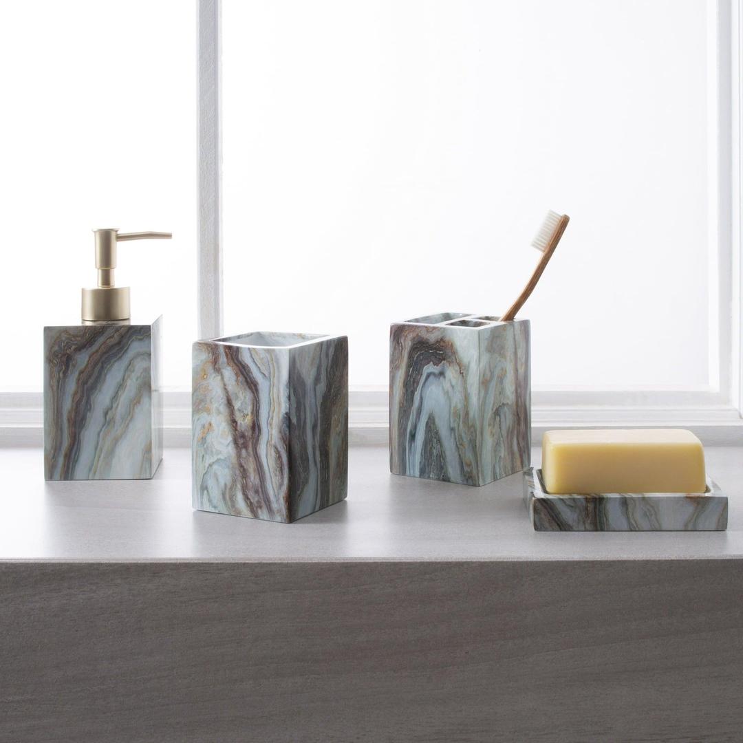 Elle Home Square Soap Dispenser in Agate