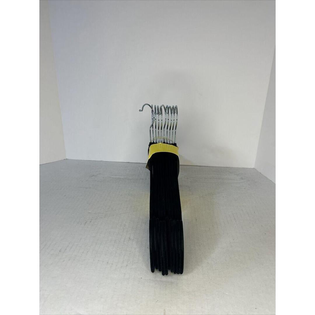 BLACK DELUXE VELVET HANGERS 10PK
