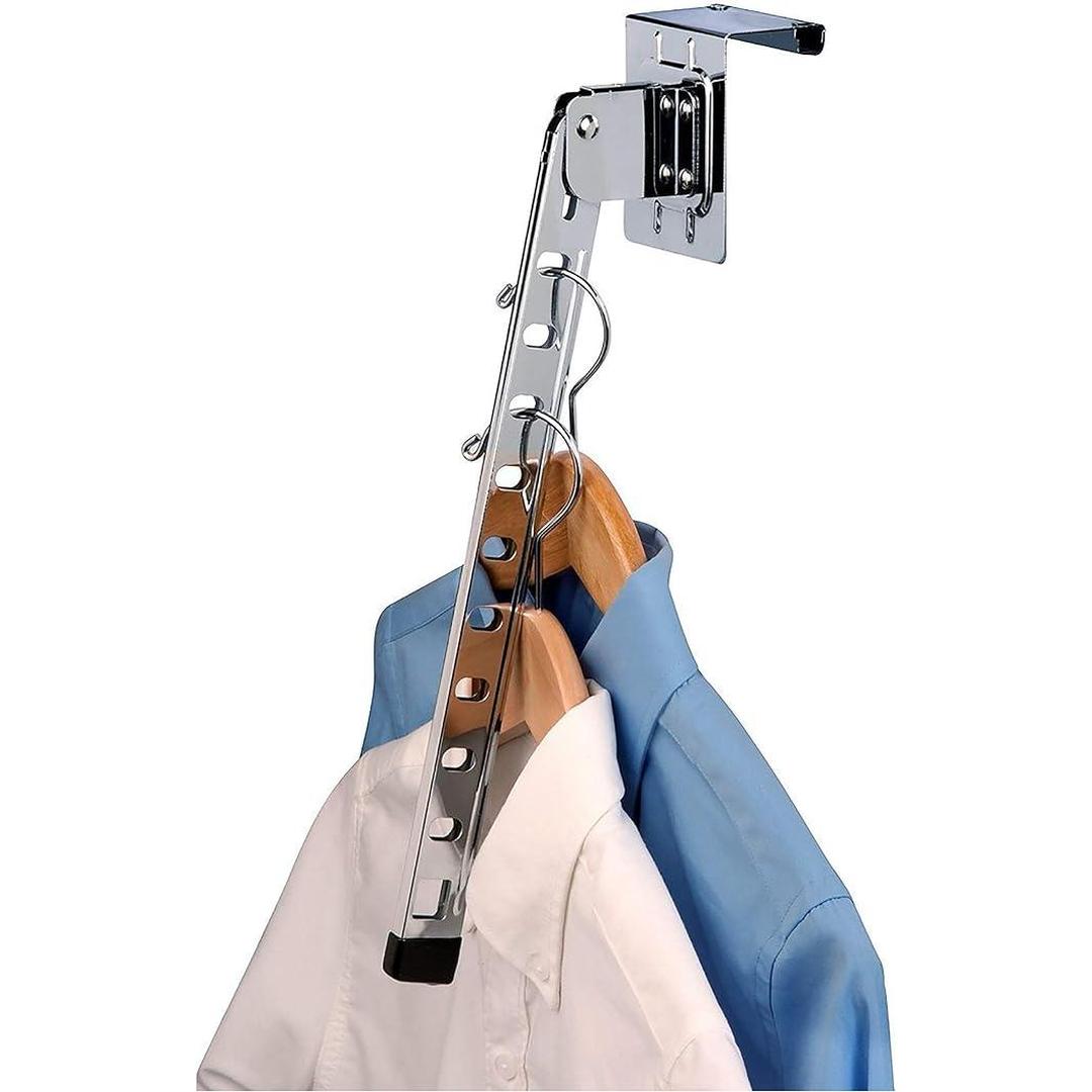 Organize It All Over the Door Folding Hanger Holder, Chrome