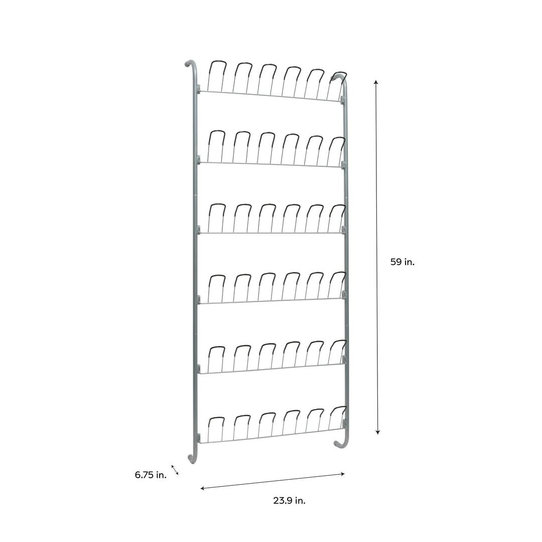 Organize It All Metal 18 Pair Over the Door Shoe Rack