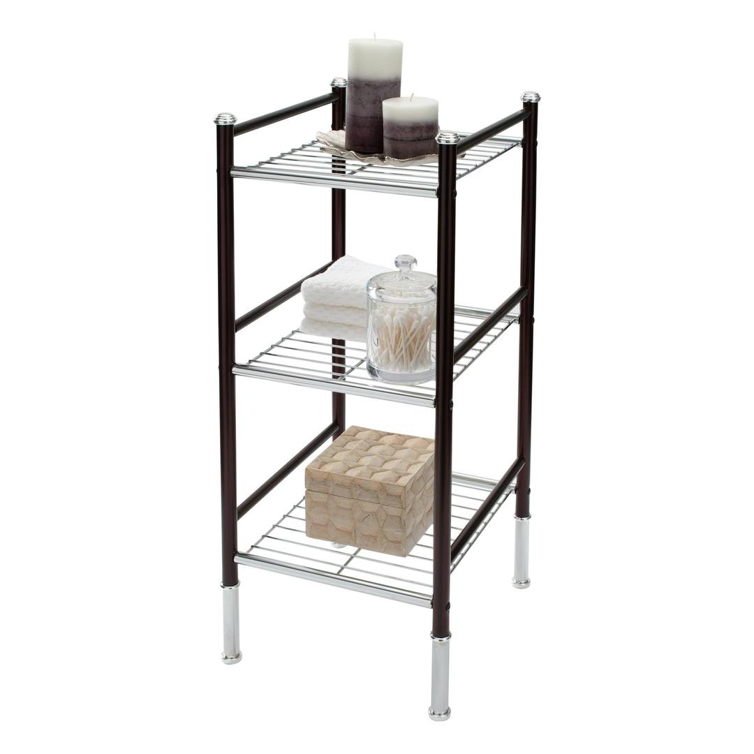 Organize It All 3 Tier Duplex Line Square Freestanding Wire Storage Shelves