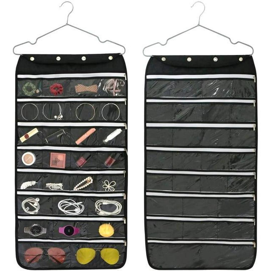 66 Pocket Hanging Accessory Organizer - Assorted Colors