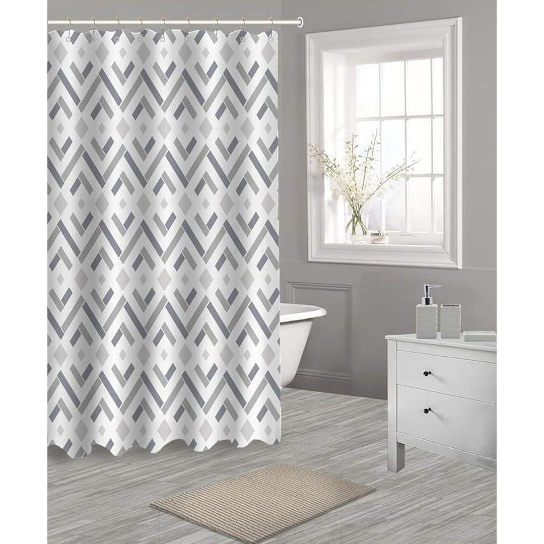 Popular Bath Shower Curtain 17 Piece Bath Set, Taupe