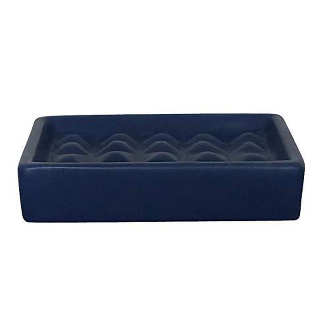 Popular Bath Shower Curtain 17 Piece Bath Set, Navy