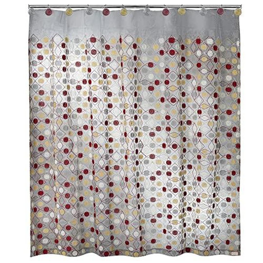 Popular Bath Sedona Collection, Shower Curtain, Grey