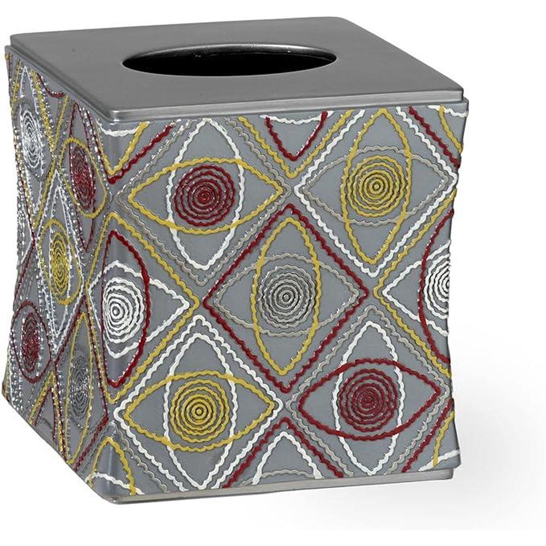 Popular Bath Sedona Collection, Tissue Box, Grey