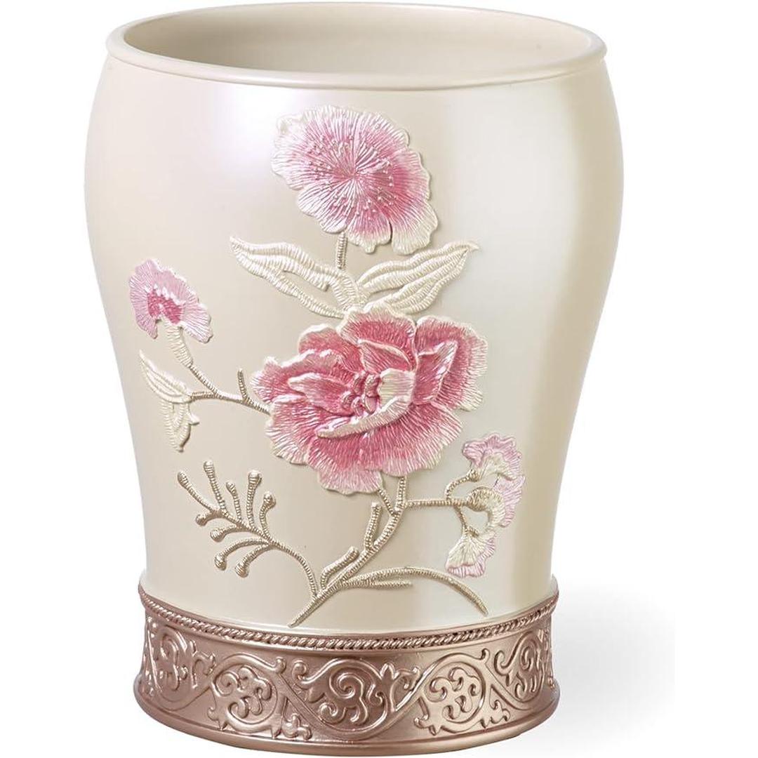 Popular Bath Dublin Rose, Waste Basket, Beige