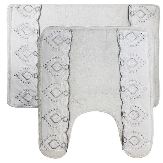 Popular Bath Collection Monaco, Bath Rug, White