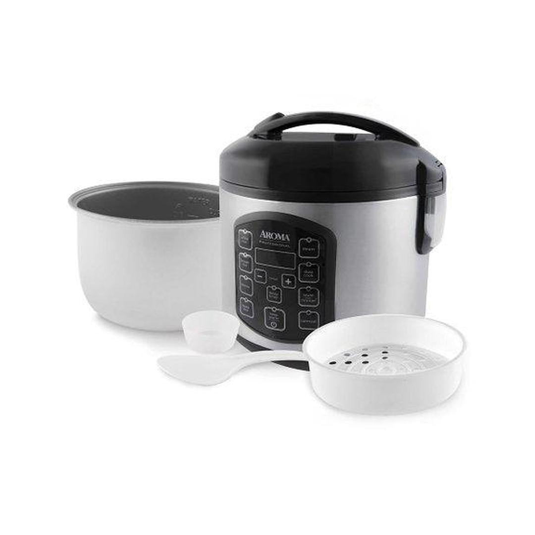Aroma 8-Cup (Cooked) Rice & Grain Cooker, Steamer, New Bonded Granited Coating