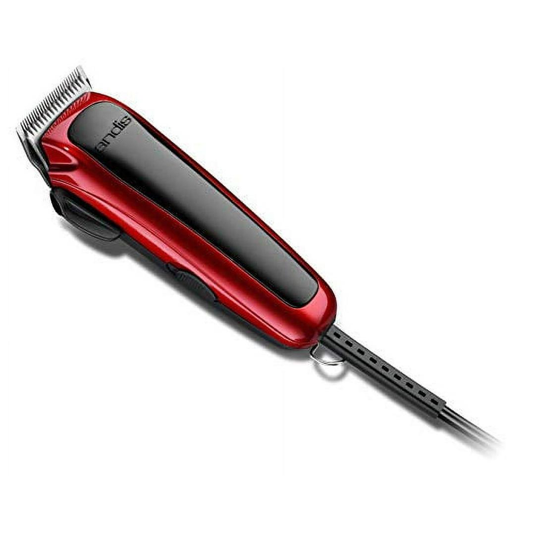 Andis Adjustable Blade Clipper Easy Cut 20-Piece Haircutting Kit, Red/Black