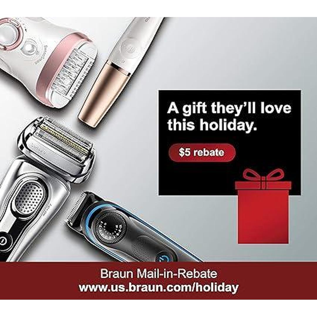 Braun Electric Razor for Men, M60b Mobile Electric Foil Shaver, Washable